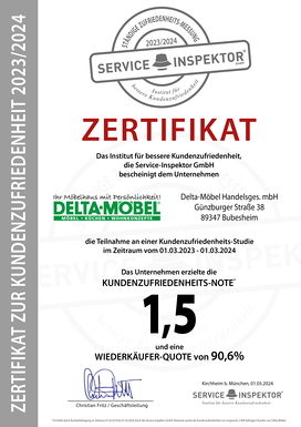 Zertifikat Delta 2023 2024 Bubesheim Digital
